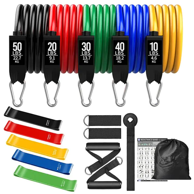 Fitness Exercises Resistance Bands Set - ALEGRE ATHLETICS