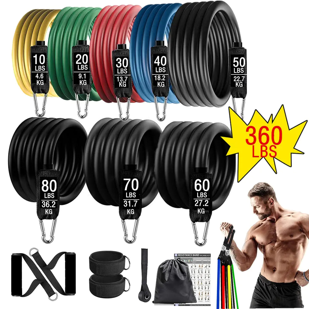 Fitness Exercises Resistance Bands Set - ALEGRE ATHLETICS