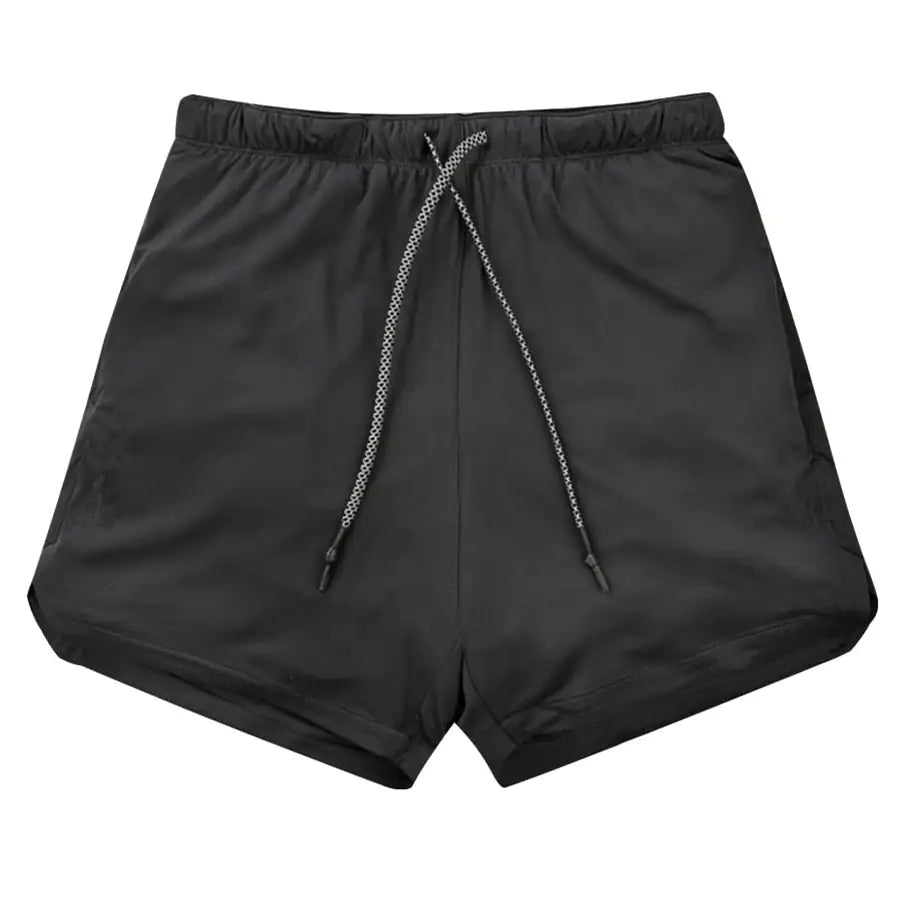 Men 2-in-1 Running Shorts