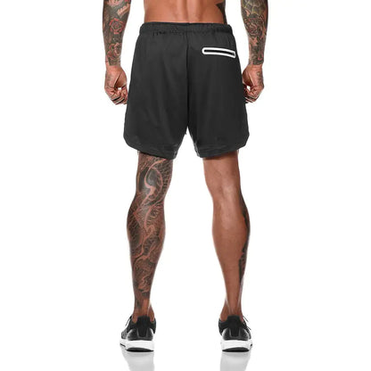 Men 2-in-1 Running Shorts