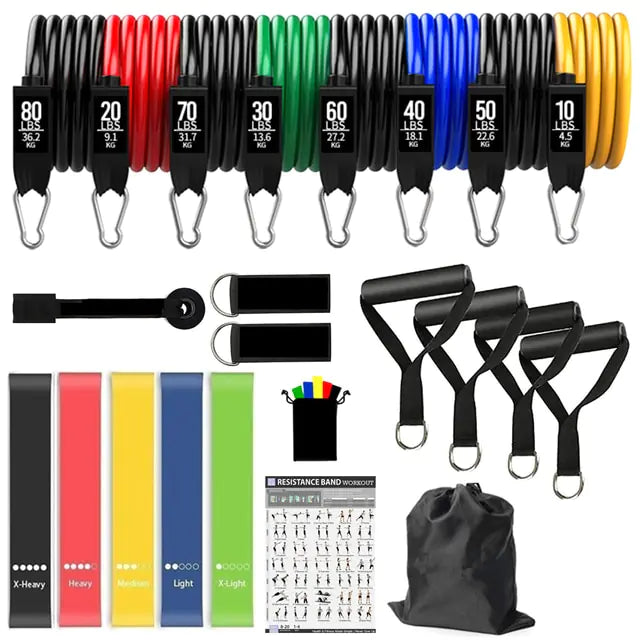 Fitness Exercises Resistance Bands Set - ALEGRE ATHLETICS